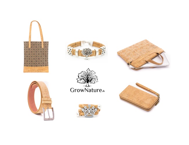 Webshop med bæredygtige produkter i kork