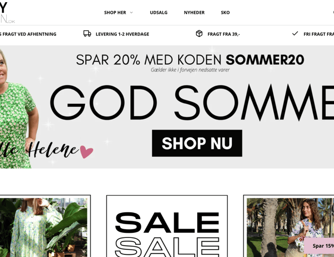 Hyggelig og personlig webshop med modetøj til kvinder. 