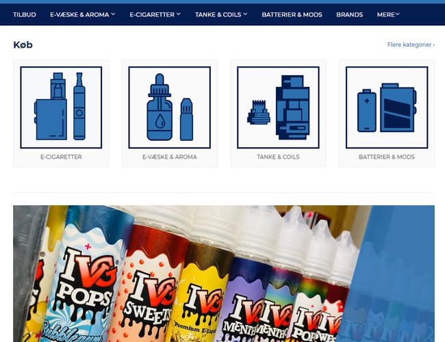 Fumalicious.com - Ecigaret shop - Har omsætning