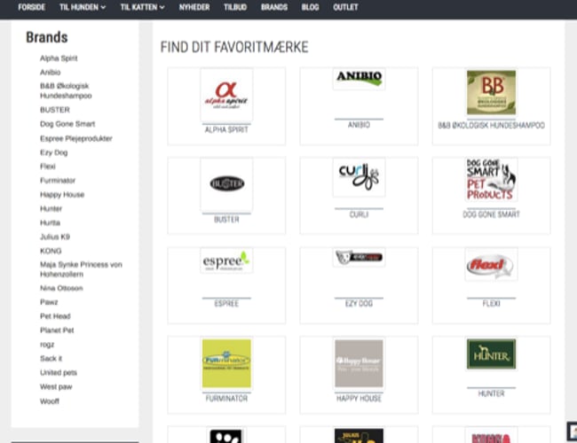 Markedets flotteste kæledyrswebshop