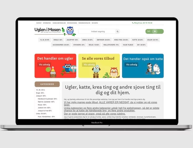 Veletableret webshop med udviklingspotentiale - Omsætning 2021 (Ekskl. moms): 124.194,57 kr. - Organisk trafik 2.000 besøgende hver måned.