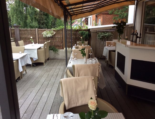 Restaurant med ude servering