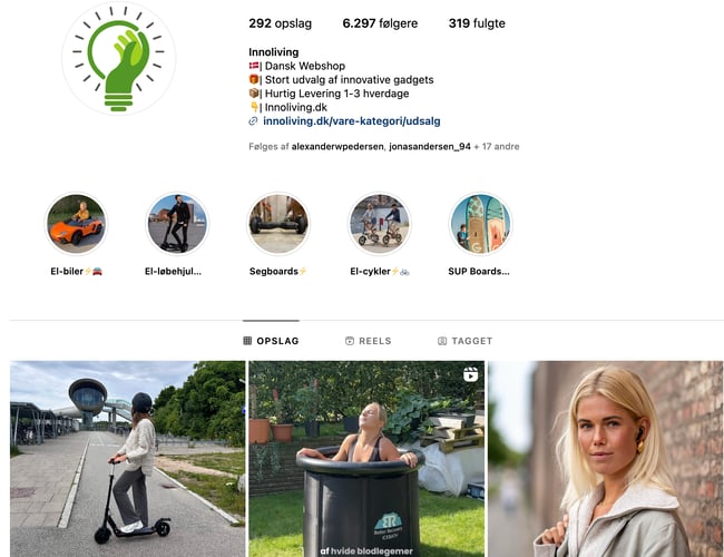 Innovativ webshop med nyudviklet hjemmeside