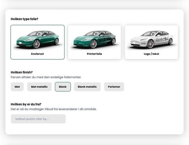 Foliepris.dk - formidling af tilbud mellem bilejere og foliemontører. Platform med indbygget leadgenerering og leadsalg, som håndteres 100% automatisk!