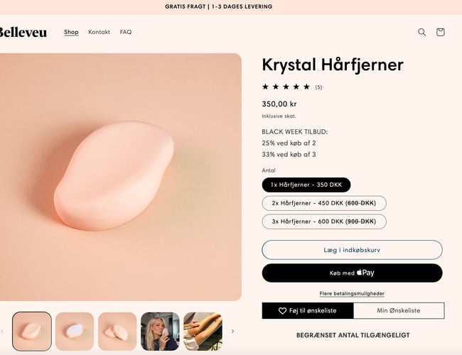 Innovativ Hårfjerner: Omsat for +0,5mDKK på kort tid