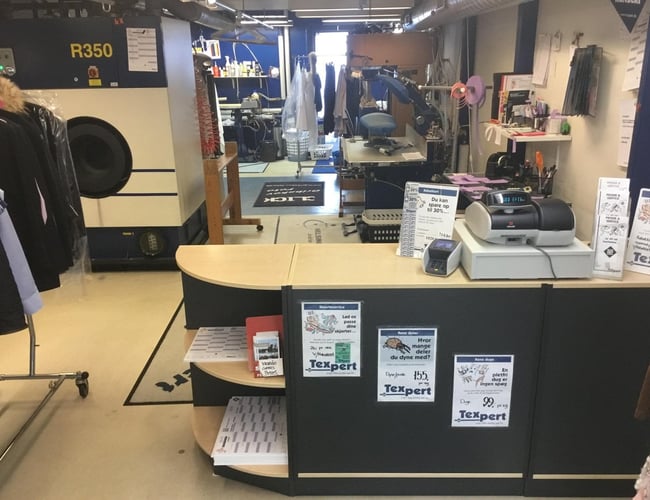 Texpert.dk - Renseri/vaskeri  i Nordsjælland sælges - Nettoomsætning 2016 = 929.867kr.