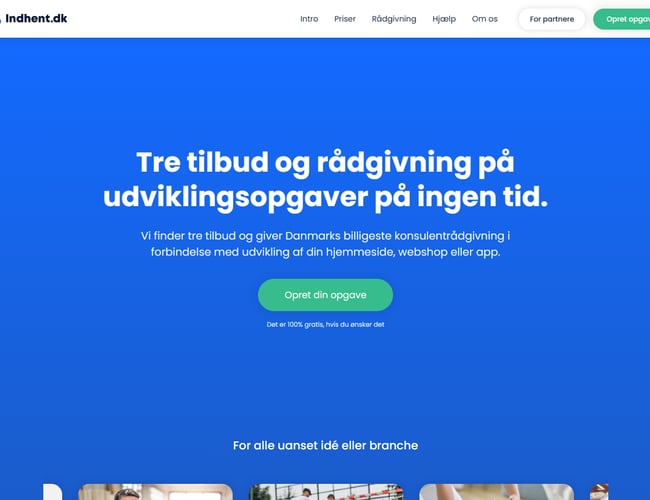 Konsulent- og tilbudsportal med stort potentiale