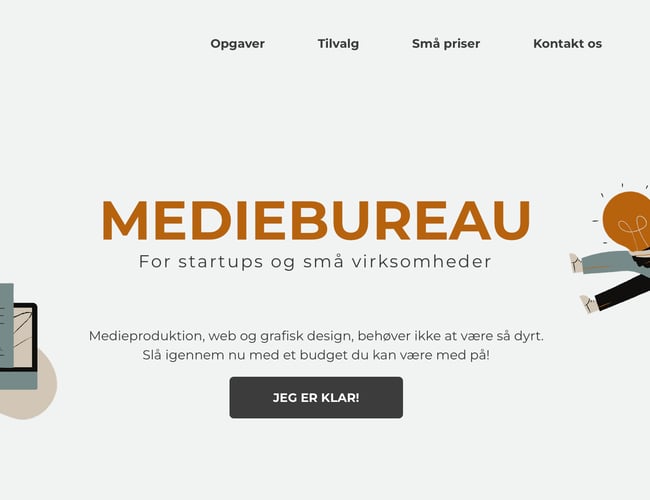 Mediebureau platform med fokus på start-ups og små virksomheder