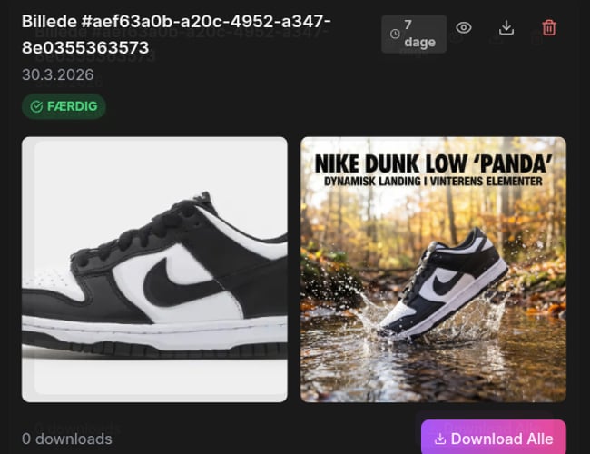 Visualify.dk - AI Produktfoto SaaS med Abonnement, Credits & Admin Panel