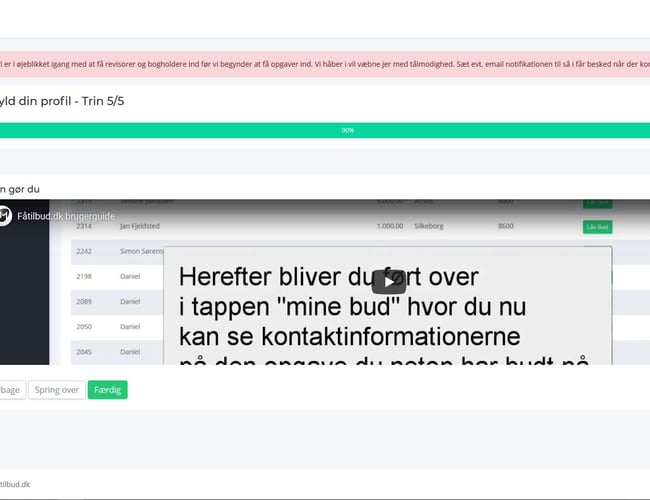 Fåtilbud.dk - Website hvor forbrugere kan søge 3 tilbud inden for forskellige brancher