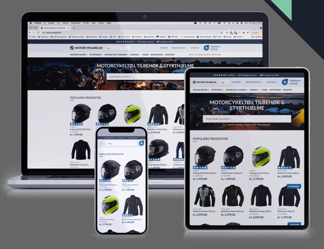 To SEO-stærke MC webshops med 8 års stærke resultater sælges pga. manglende tid.