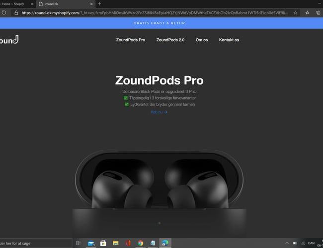 Køreklar dropshipping side med fast leverandør aftale