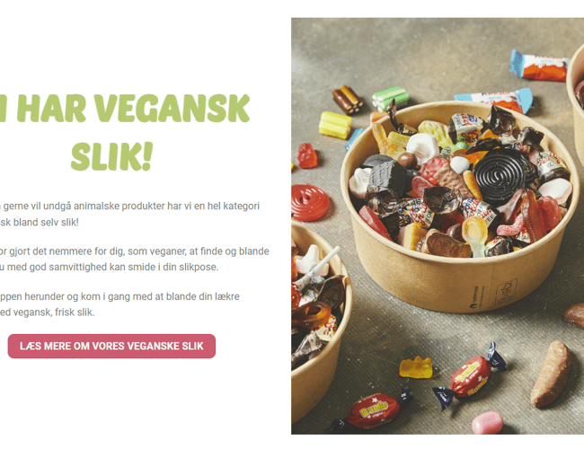 Salg af online bland selv slik forretning