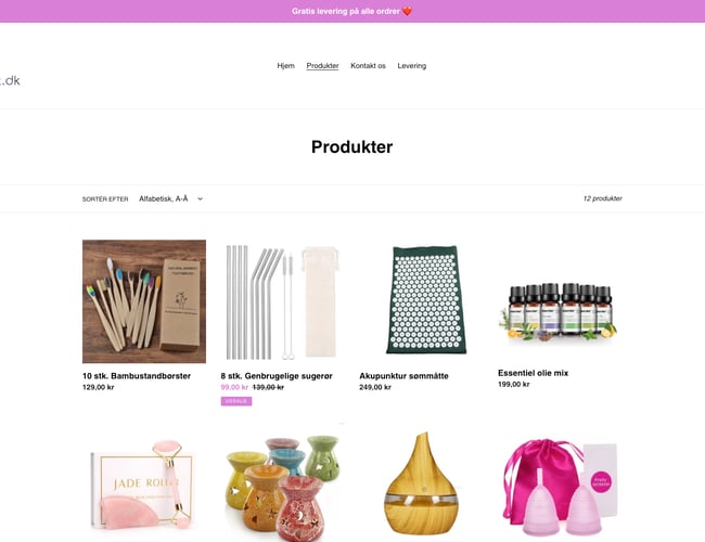 Helselivet.dk - Dropshipping webshop med salg af helse & livstilsprodukter