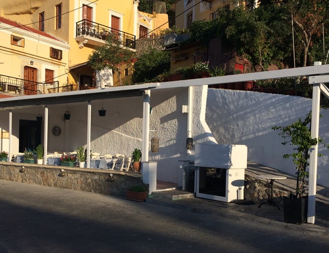 Restaurant på den Græske ø Symi