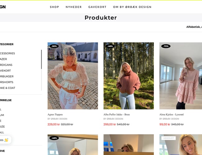 Kvindetøjs virksomhed med stort potentiale