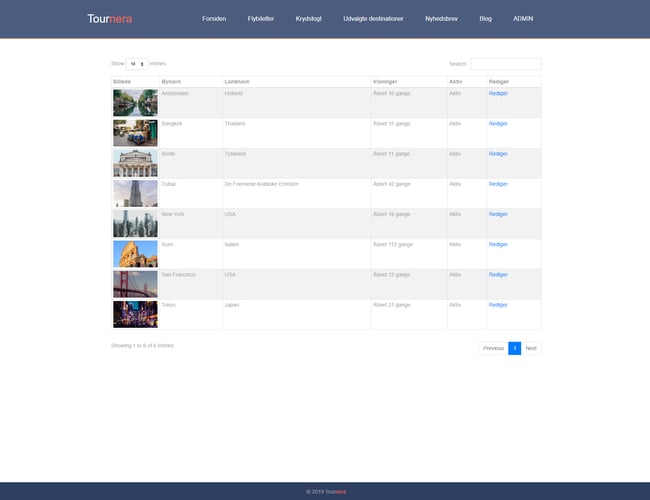 tournera.dk - Affiliate flysøgemaskine & rejse blog