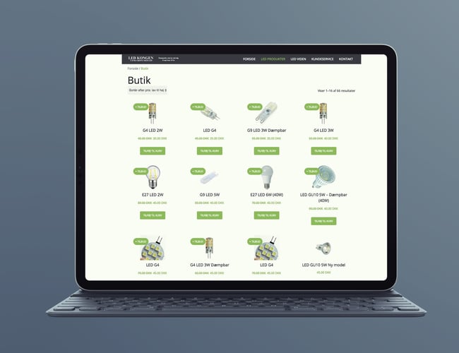 3 onlinebutikker med LED - omsat fra 50.000 kr til 300.000 kr på organiske søgeresultater. 