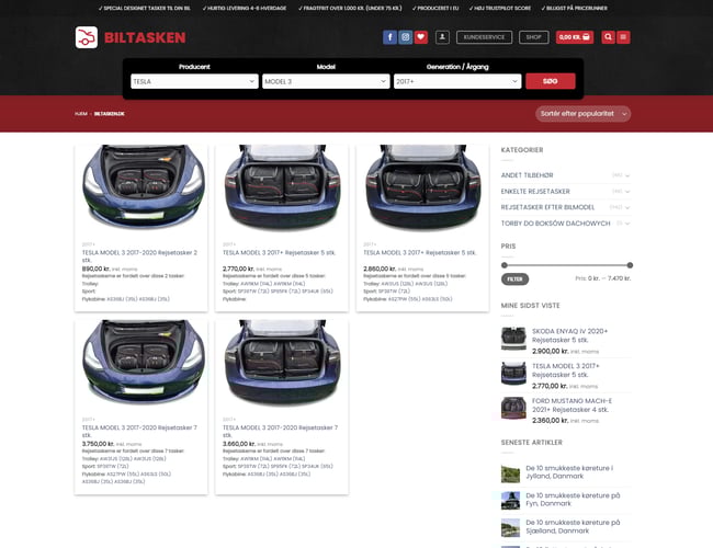 Etableret niche webshop med dropshipping aftale - pr. d. 16-05-2023) Omsætning: 102.975,00 inkl. moms.