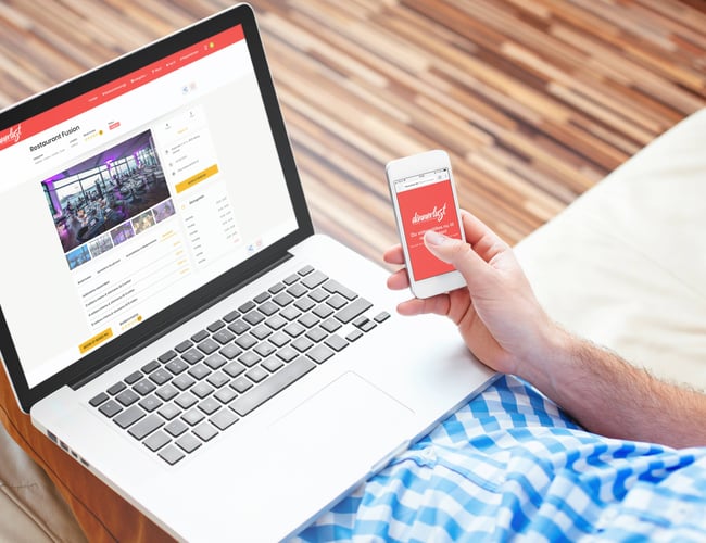 Restaurationsportal og køreklart abonnementskoncept til salg - Høj organisk trafik