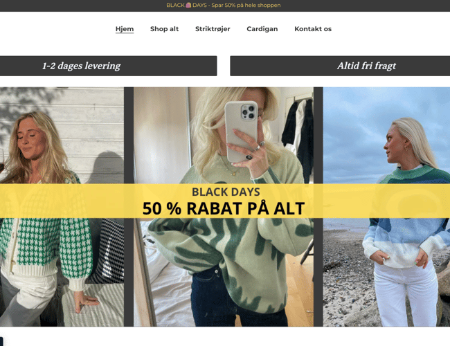 Knitti.dk / Aktiv modetøjsforretning med varelager (20.000 kr.) / Stort potentiale