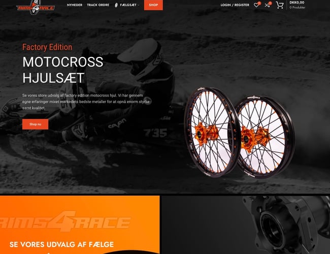 Webshop med Motocross / Motorcykel fælge til salg! - Omsat for: 12.400 DKK