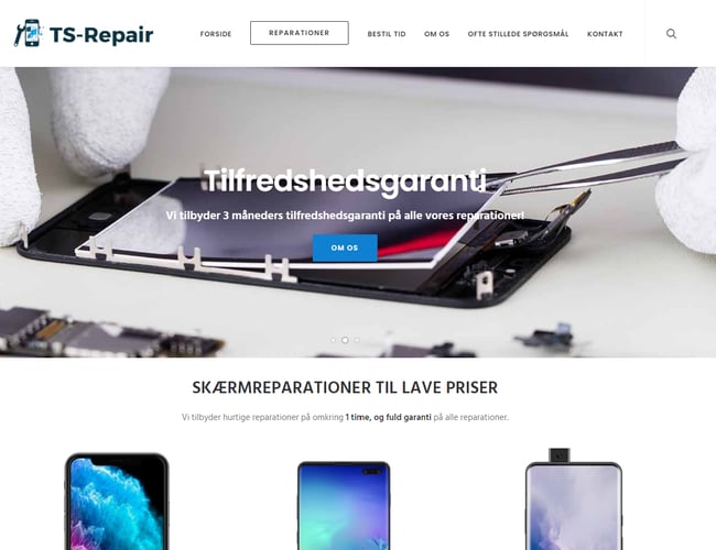 Reparationsvirksomhed af telefon, computere, tablets mm.
