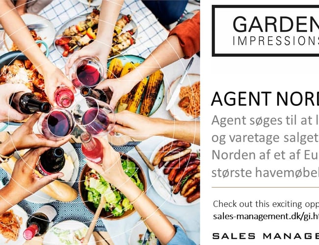 Agent søges til etablering af et af Europas største havemøbelbrands i de nordiske lande 