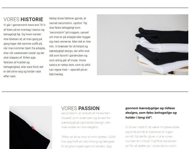 Unik og moderne Webshop sælges - ÆGTE ØKOLOGISK KVALITETSBOMULD