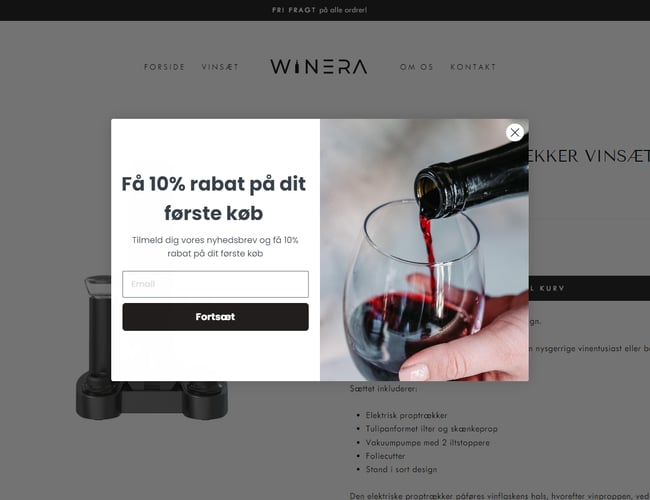 Lækker Webshop l  Winera.dk  l Inklusiv varelager