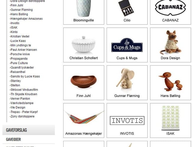 Webshop med gaver og boligtilbehør - stor mulighed for vækst