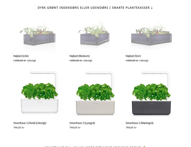 Smarthave.dk - Trendy dropshipping webshop med salg af urban gardening udstyr