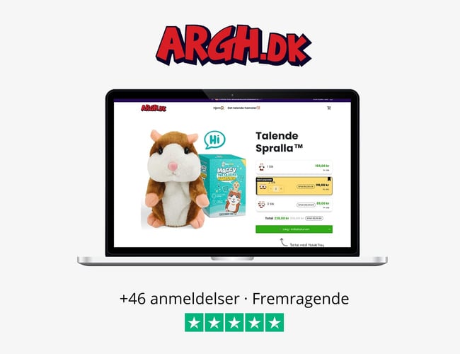 Konverteringsbar webshop som sælger legetøj - Omsat 96.400,- DKK inkl. moms - Konverteringsrate på +5%