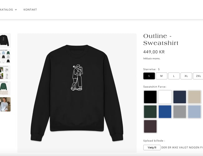 Dropshipping Webshop med personlige trøjer - fin omsætning