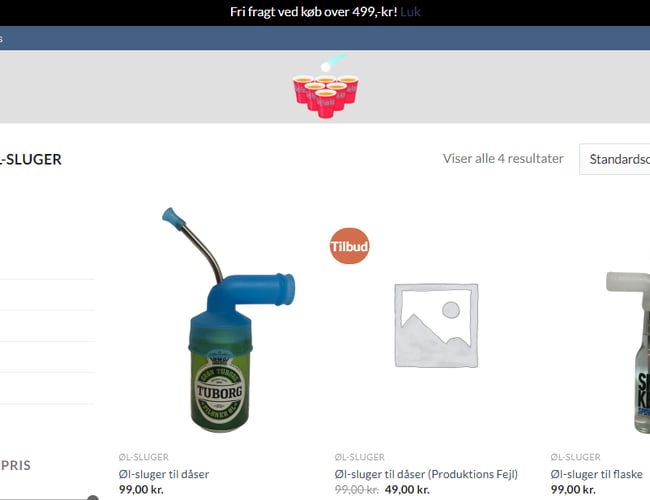 Webshop Den Fulde Kop - Trustpilot på 4,4 stjerner. - Festtilbehør til enhver fest