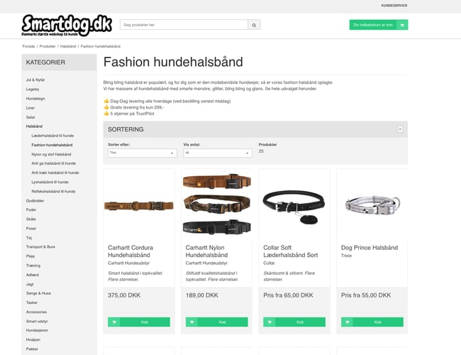 Smartdog.dk - SEO-optimeret webshop med overskud - 2,6 mio. omsætning