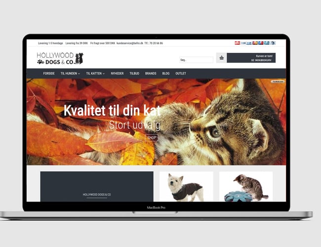 Hollywooddogs.dk - webshop med salg af tilbehør til hunde