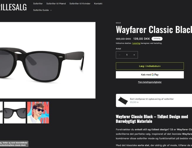 Solbrillesalg.dk