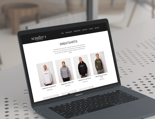 schmidtscopenhagen.com - Webshop med kvalitetstøj til unge - Stor kendskabsgrad