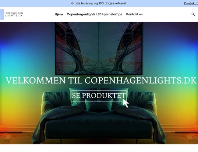 CopenhagenLights.dk - Webshop med unik LED-lampe 