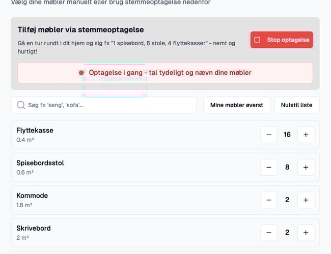WeMoove - Ny SaaS til flyttebranchen med indbygget bookingsystem, samt medarbejder- og flådehåndtering. Skræddersyede flyttetilbud på få sekunder med hjælpe fra AI. 400 udviklingstimer brugt.