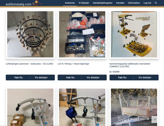 Portal med salg af konkursboer - Søger partner