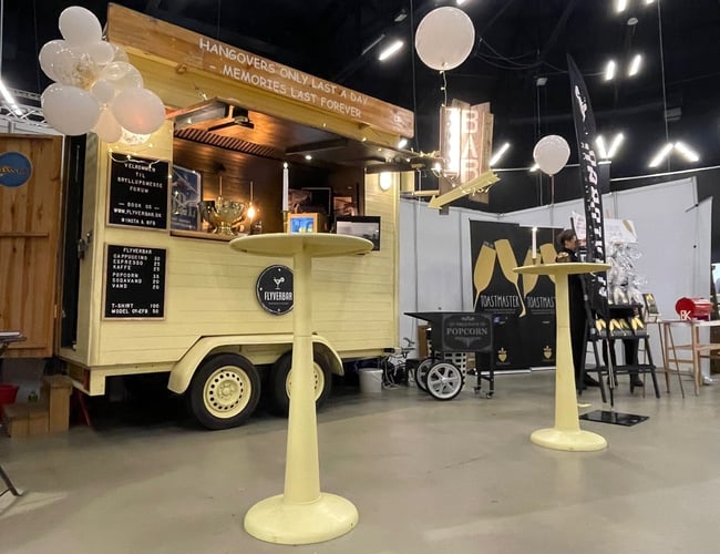 Mobilbar koncept, inkl hjemmeside og varelager