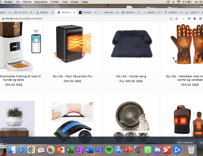 Køreklar dropshipping webshop sælges