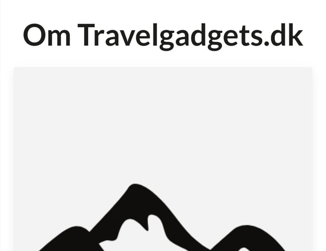 Webshop med rejse gadgets!