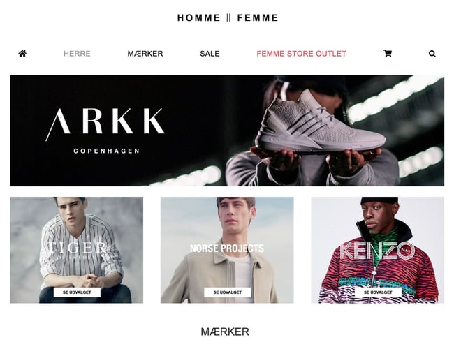 hommefemme.dk - Kendt high end herre og dame webshop - Omsætning: 1,9 mio DKK 