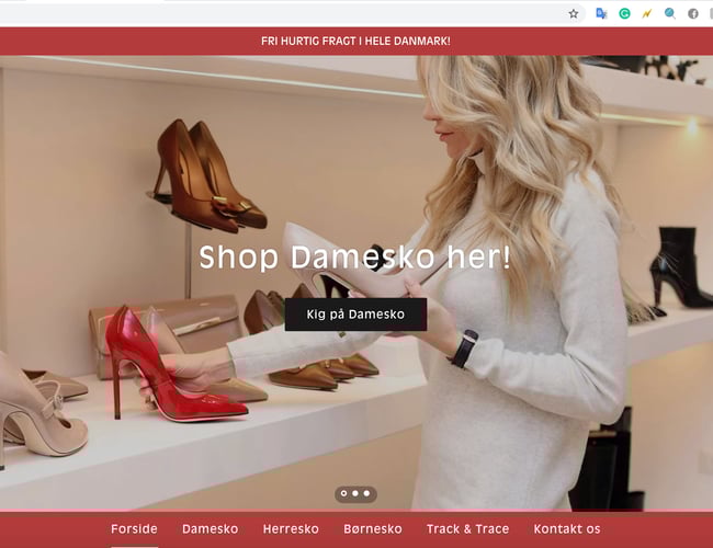 SkoVejen.DK - Klargjort Dropship webshop med salg af sko