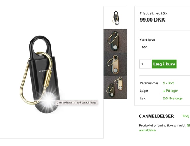 Safenow.dk - Webshop med 8 år på bagen med stabil drift 