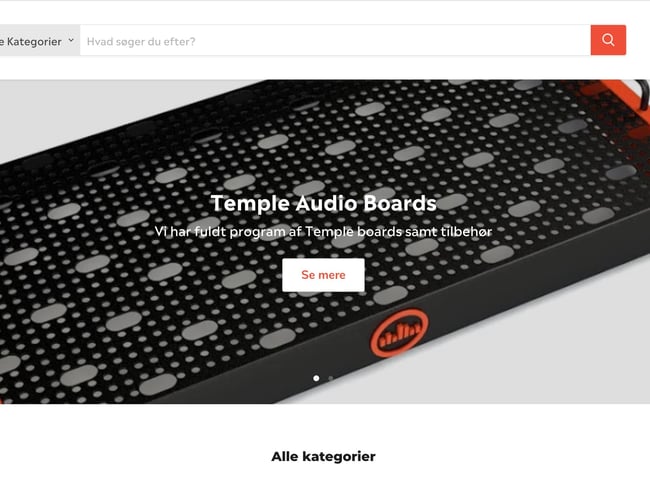 Vækstende E-shop med musik instrumenter udbydes til salg - dækningsgrad på: 111,95%