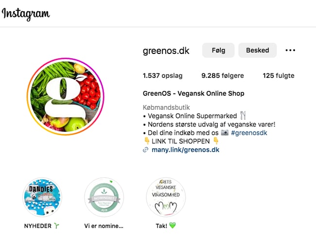 Overtag Danmarks førende Veganske Online Webshop med stærk SoMe og Trustpilot score på 4,7